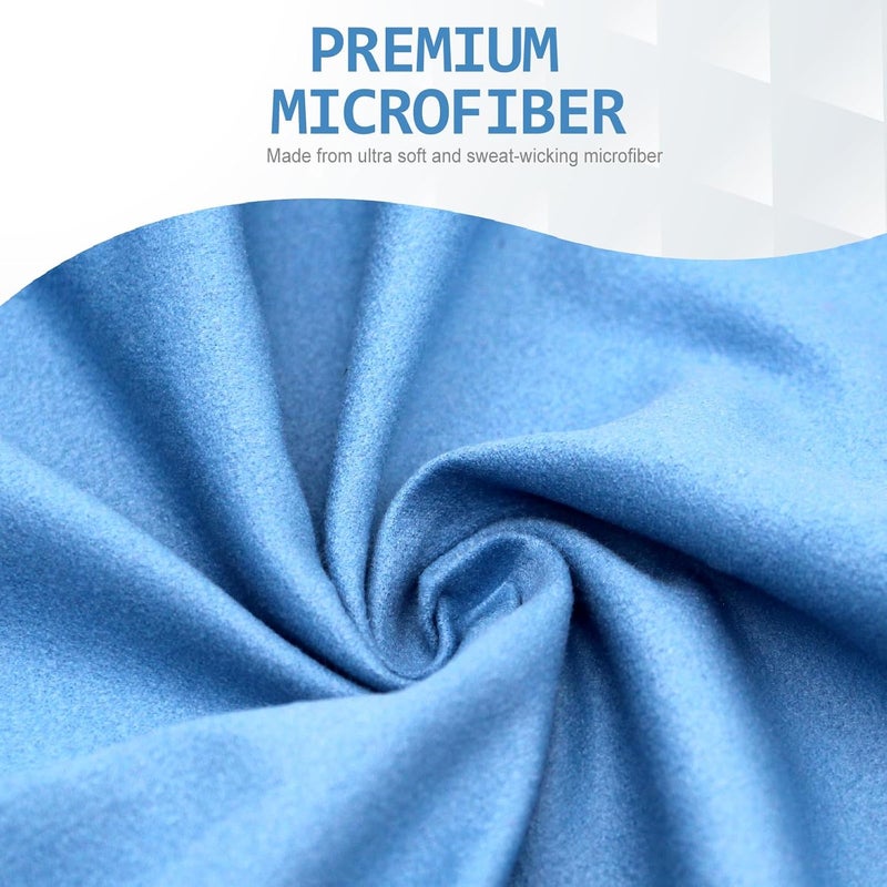 Eunzel Quick Dry Camping Towel, Microfiber Travel Towel 3 Size at 1 Pack,Fast Drying Towel Set for Camping, Beach, Gym, Sports, Yoga & Swimming Pool, Blue - Image 5